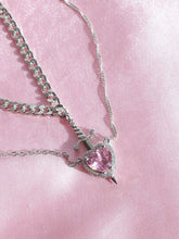 Load image into Gallery viewer, [ Limited edition] Pink heart and sword necklaces SET
