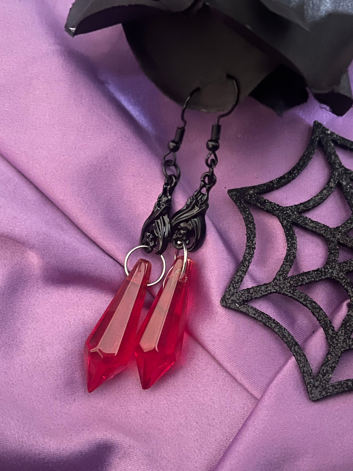 [Halloween Limited Edition] wings of the nights earrings