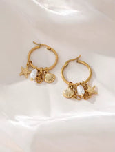 Load image into Gallery viewer, Mermaid hoop earrings
