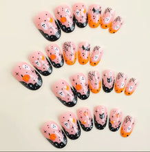 Load image into Gallery viewer, [ Halloween limited edition] Pumpkin patch presson nails
