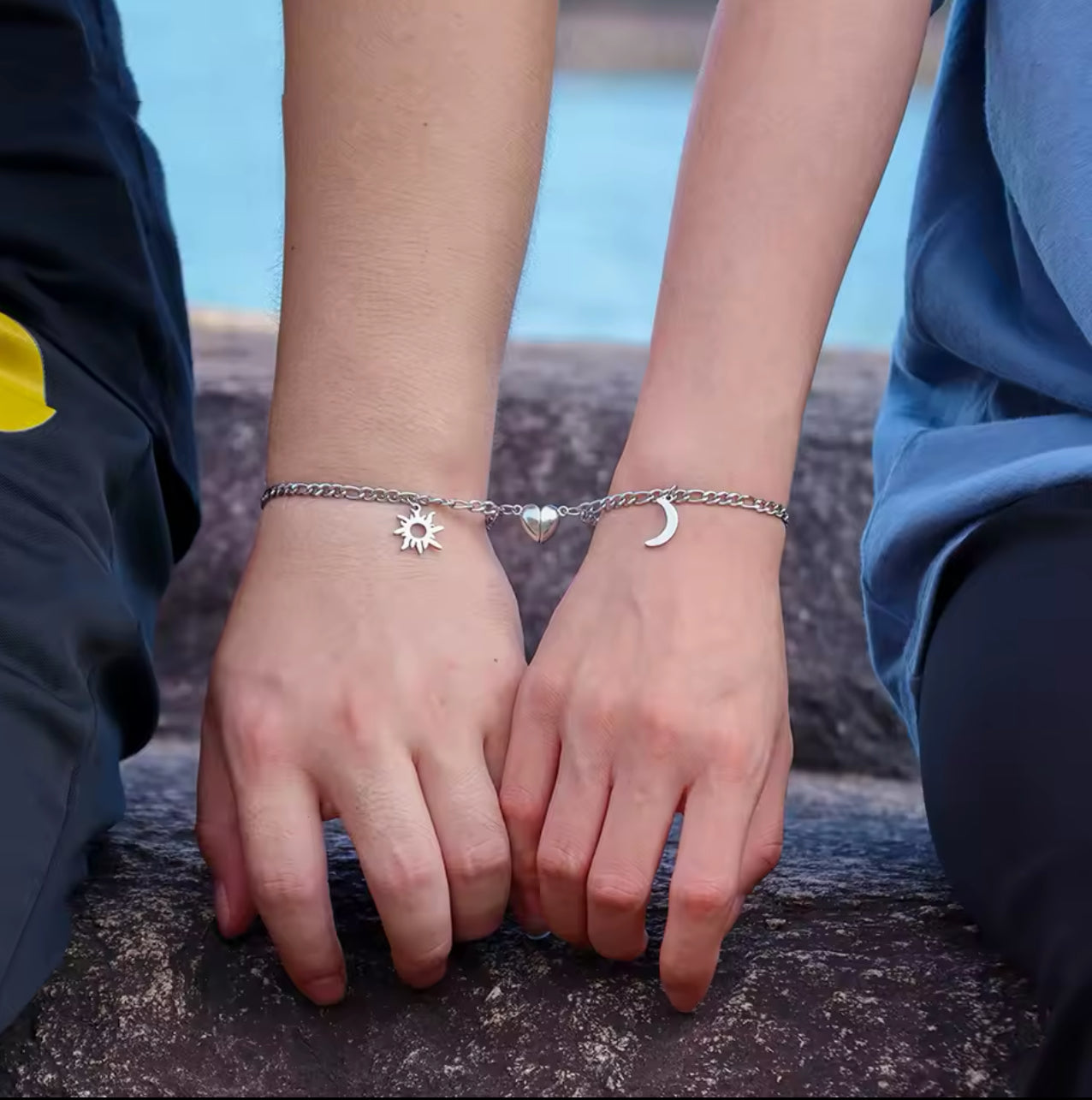 COUPLE/FRIENDSHIP magnetic bracelets ( both) STAINLESS STEEL