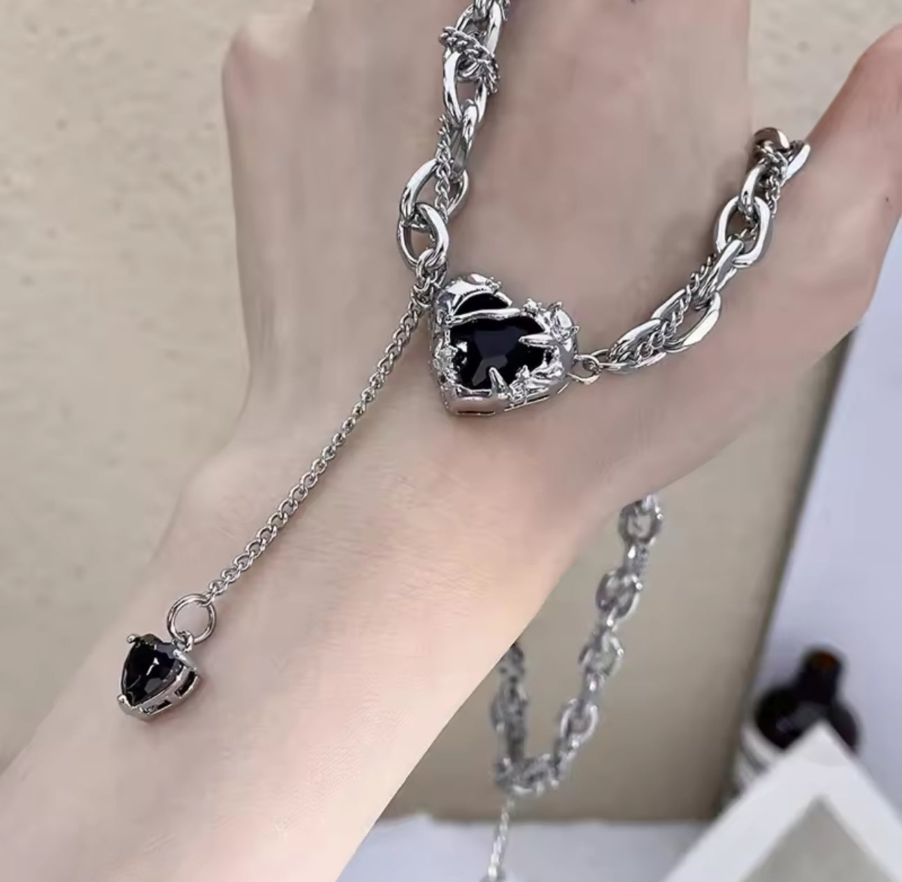 Gothic heart necklace