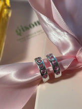 Load image into Gallery viewer, Heart Hoop earrings
