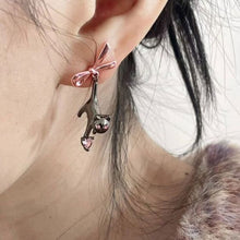 Load image into Gallery viewer, Pink Kitten earrings
