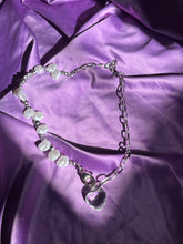 Load image into Gallery viewer, Stainless Crystal heart necklace
