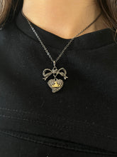 Load image into Gallery viewer, Stainless Black bow vw Nana necklace
