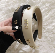 Load image into Gallery viewer, MIUMIU Silk &amp; Zirconia headbands
