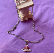 Load image into Gallery viewer, Vivienne Westwood red heart necklace
