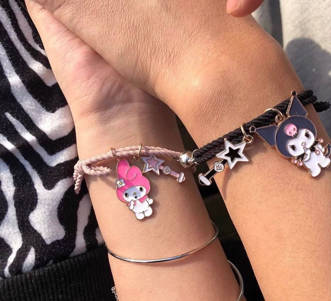 My Melody and Kuromi bracelets