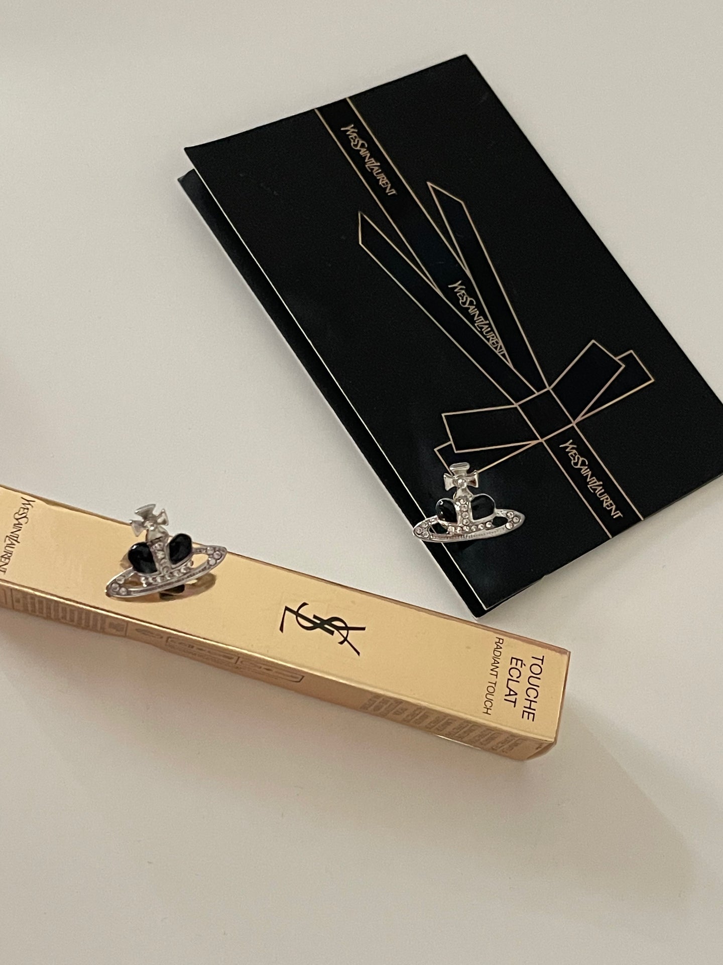 Black heart Vivienne Westwood earrings